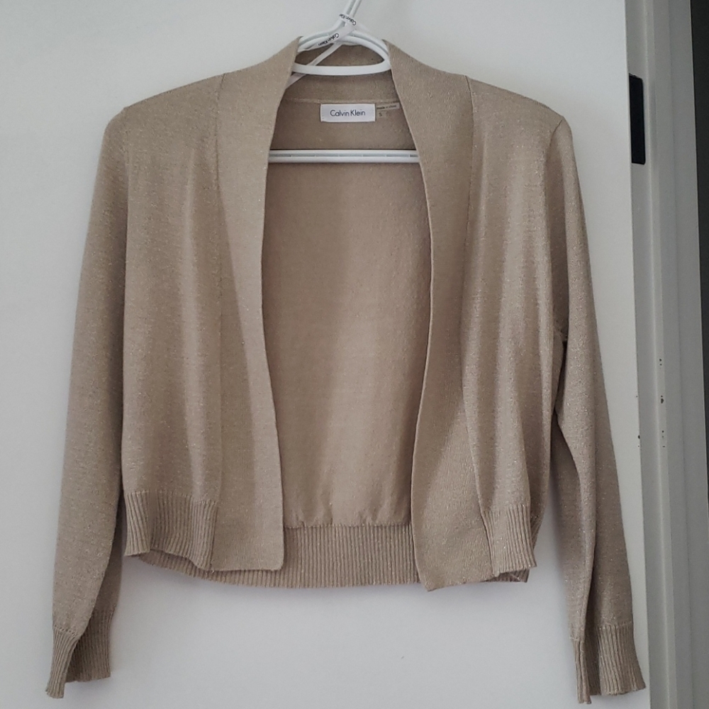 Calvin Klein Sparkly Cropped Cardigan